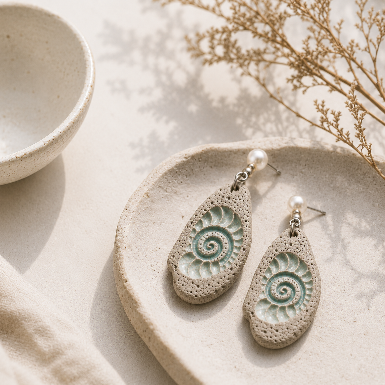 Fossil Fragment Earrings