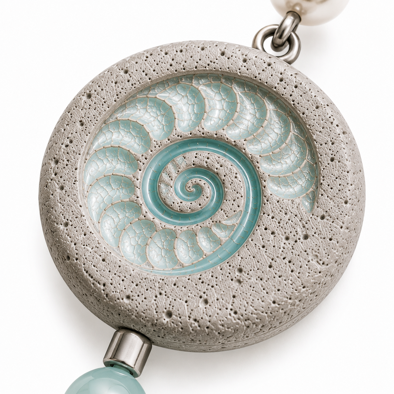 Fossil Disc Earrings