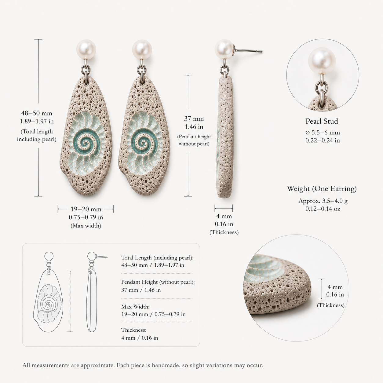 Fossil Fragment Earrings