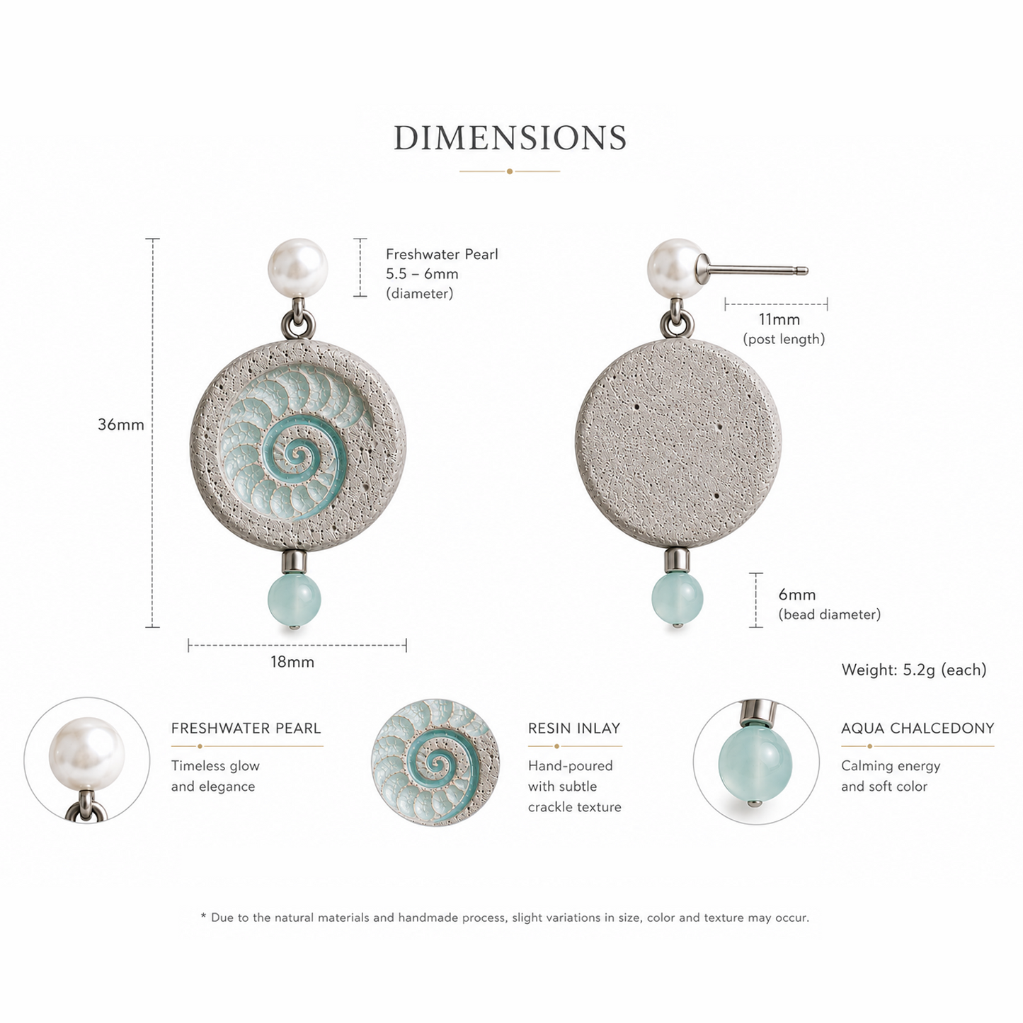 Fossil Disc Earrings