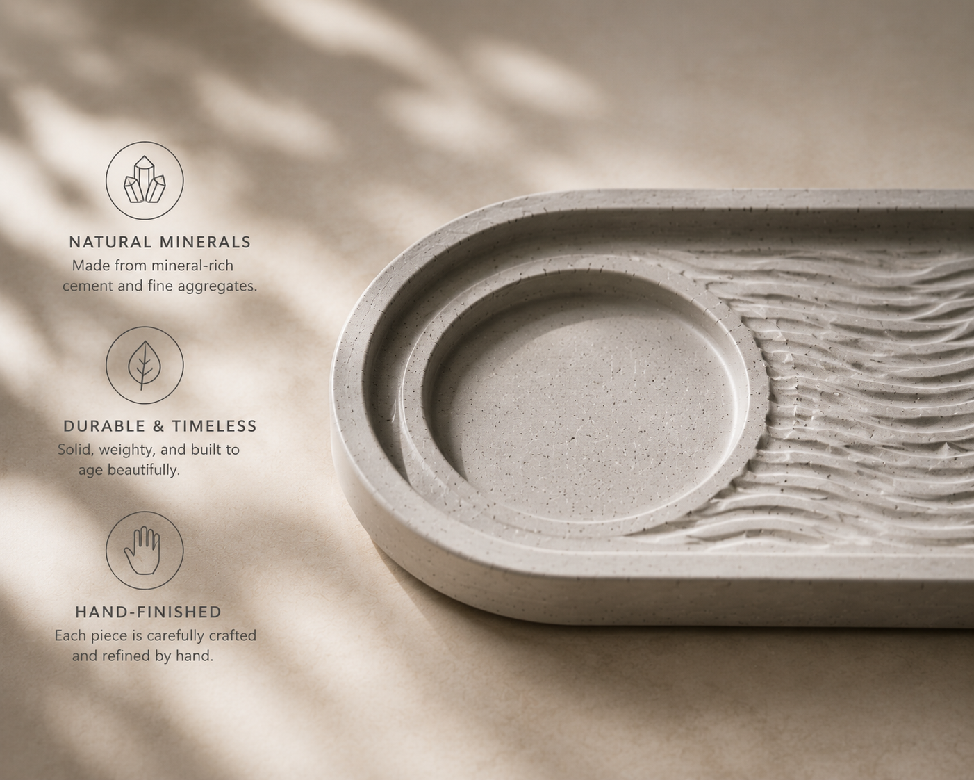 Wave Serving Tray Material Story