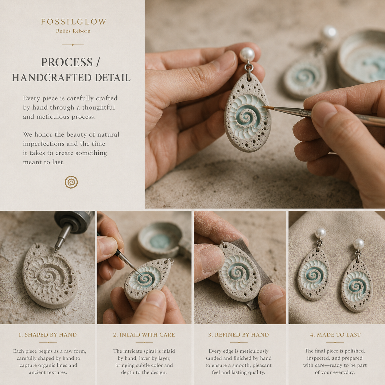 Fossil Fragment Earrings