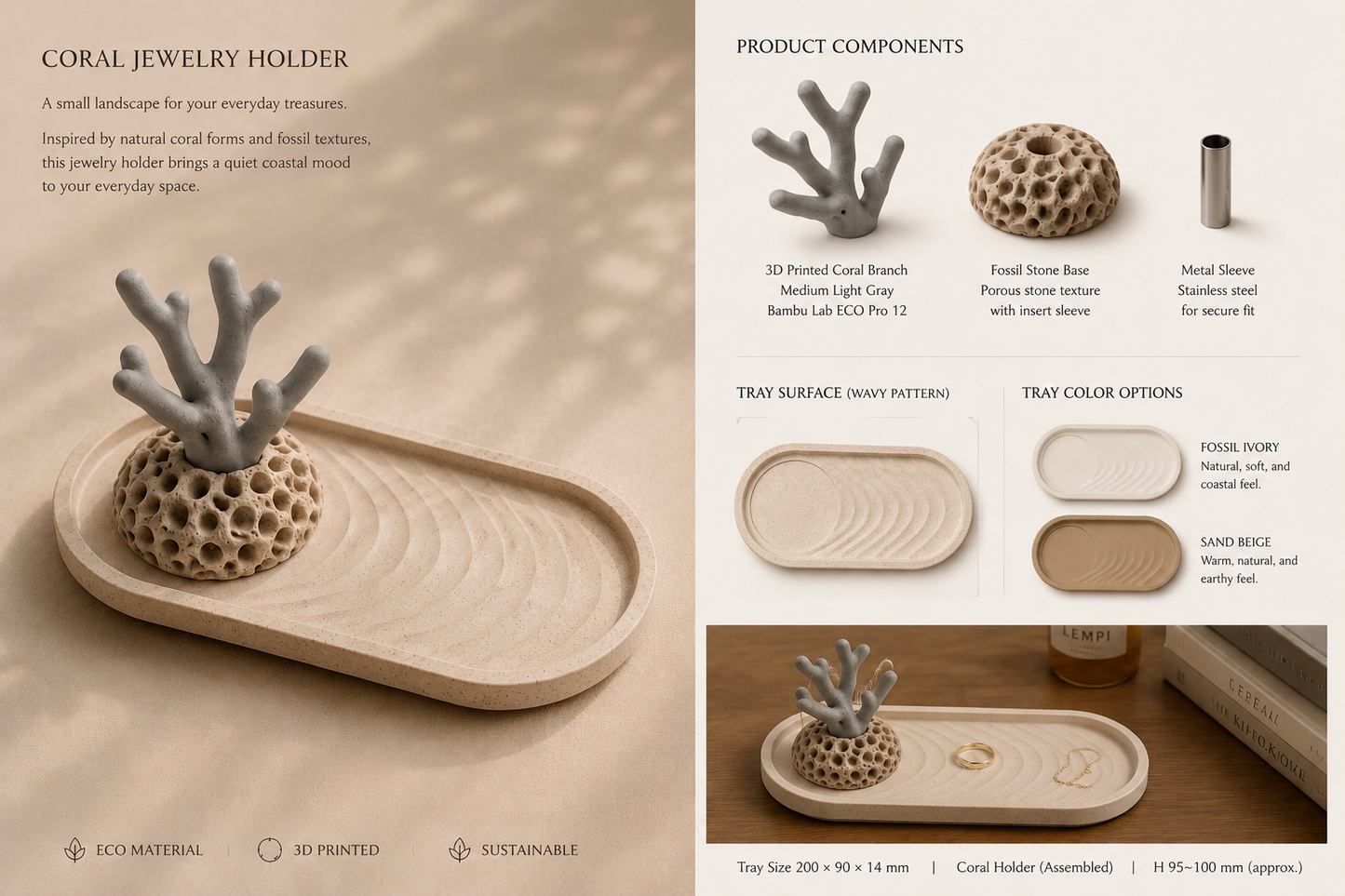 Coral Jewelry Holder