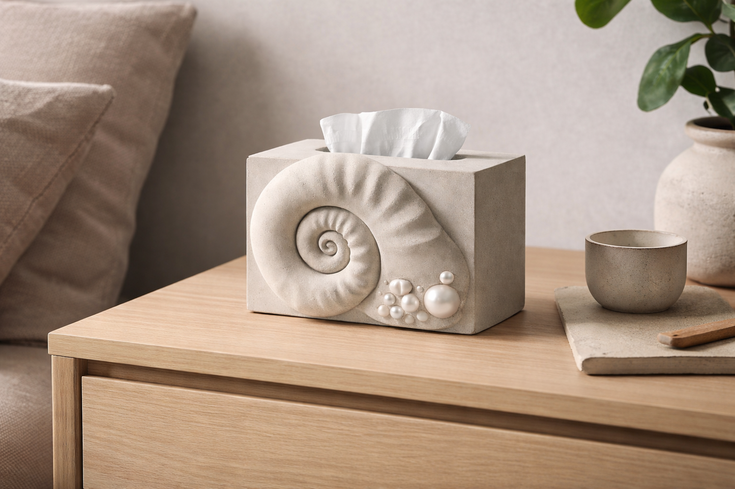 Ammonite Tissue Box