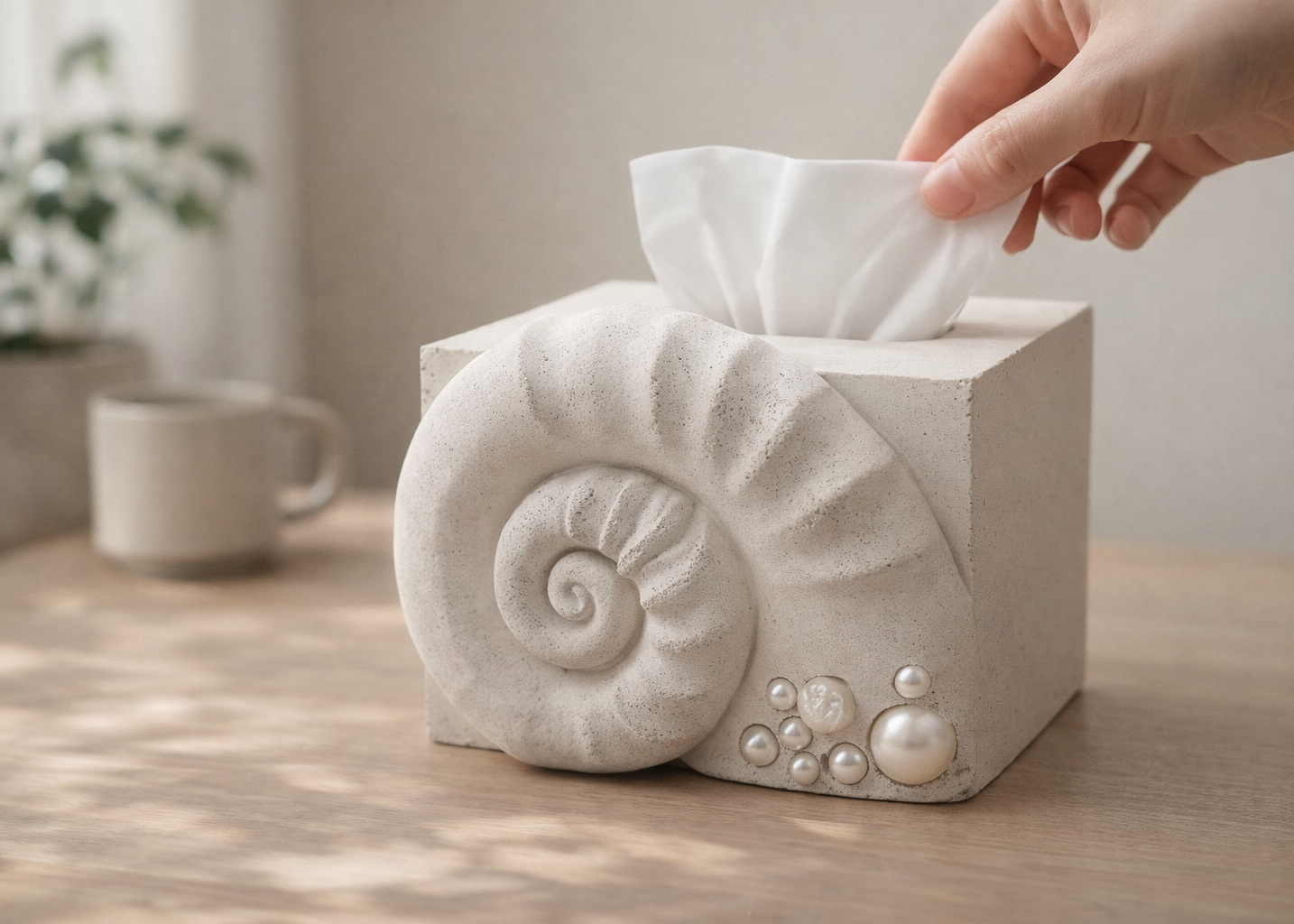 Ammonite Tissue Box