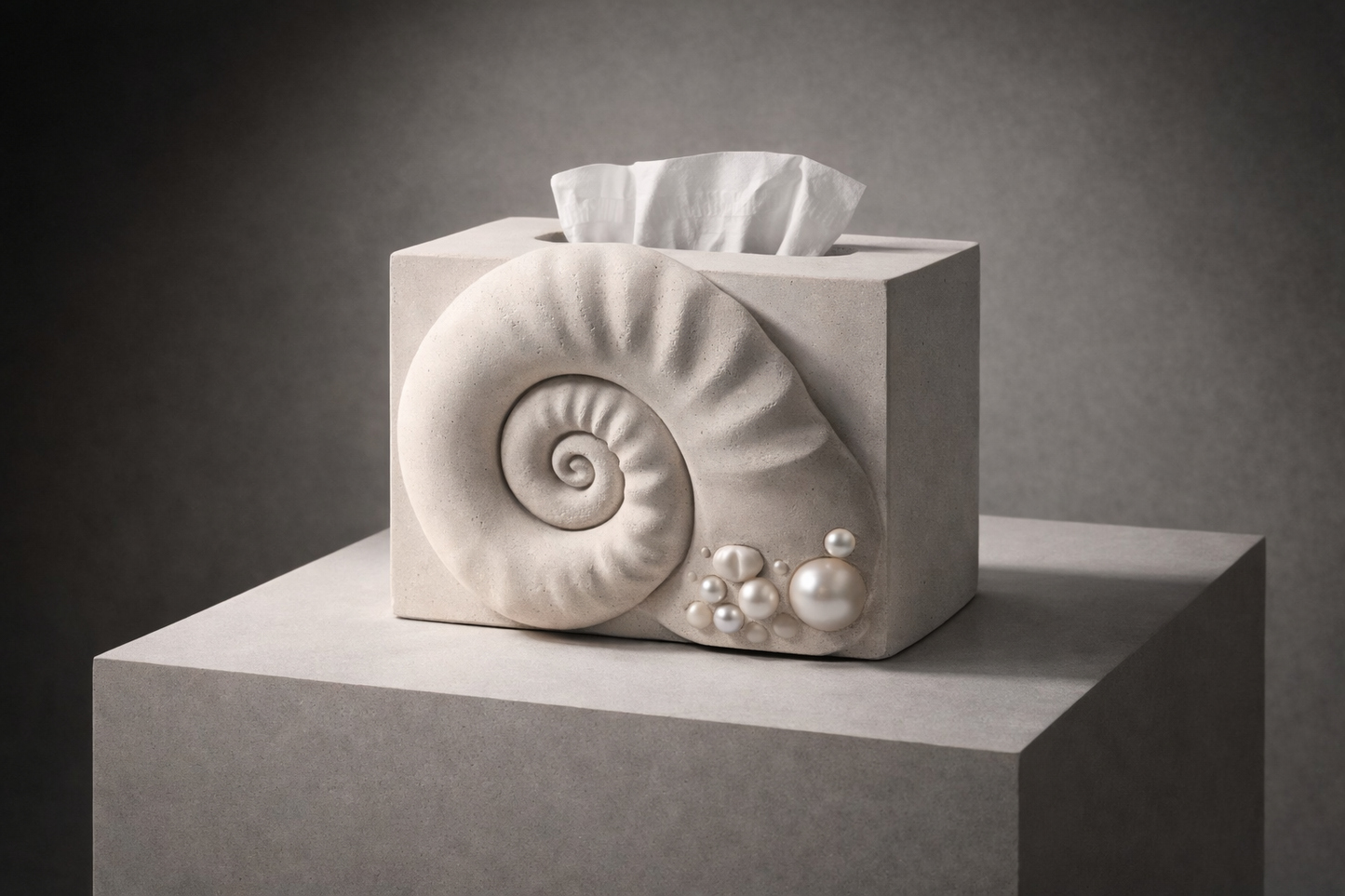 Ammonite Tissue Box