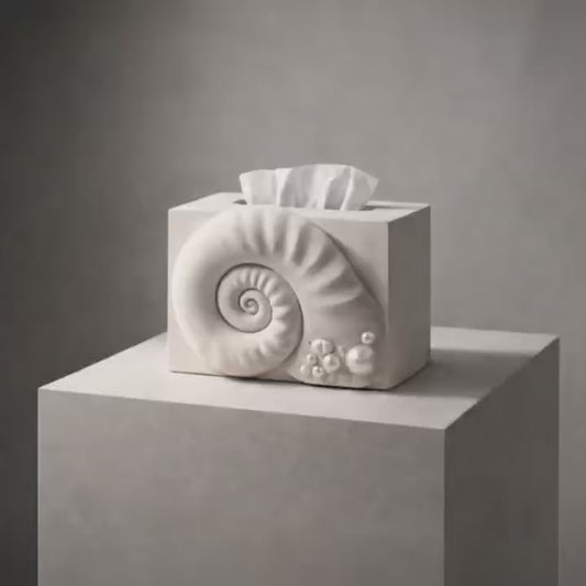 Ammonite Tissue Box