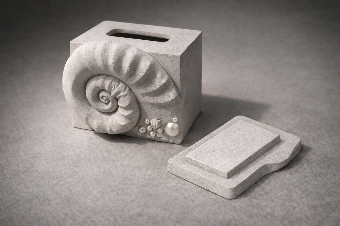 Ammonite Tissue Box